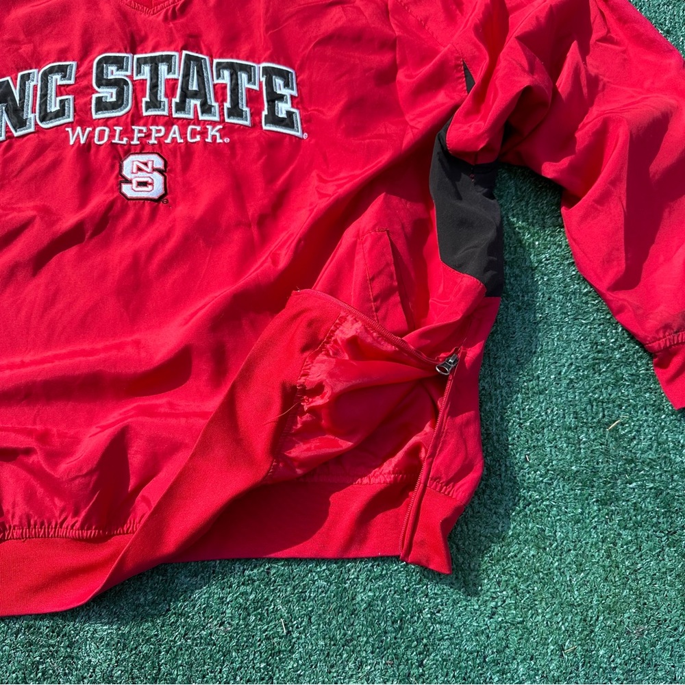 Nc State Wolfpack Red Polyester Pullover Size Xxl - image 5
